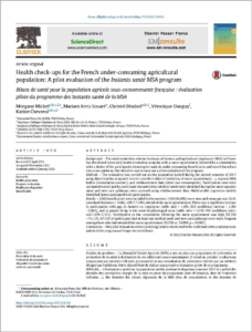 Evaluation du programme pilote instants santé msa page 1
